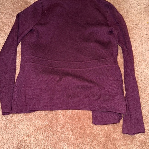Talbots Rich Plum Women's Sweater Jacket - Picture 3 of 3